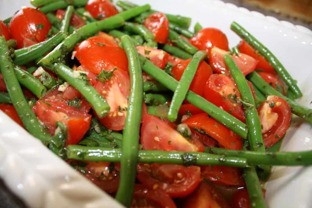 Easy String Bean and Tomato Salad