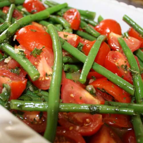 Easy String Bean and Tomato Salad - A Novelty! - Simple Meal Girl