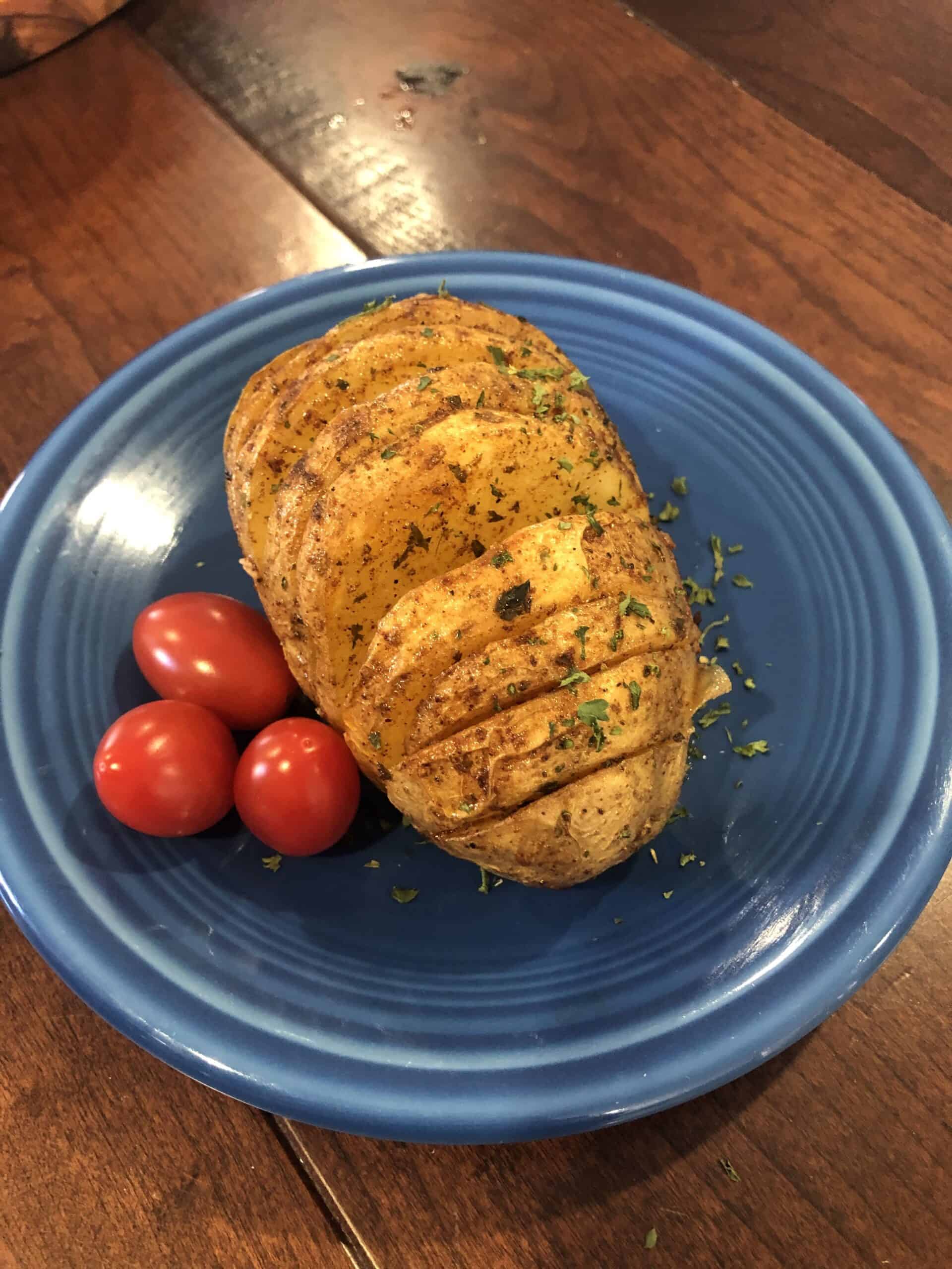 Garlic Butter Hasselback Potatoes