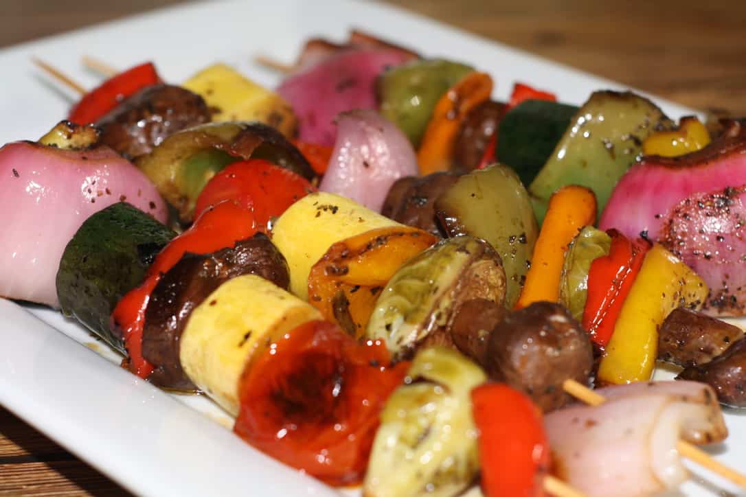 Balsamic Vegetable Skewers Recipe