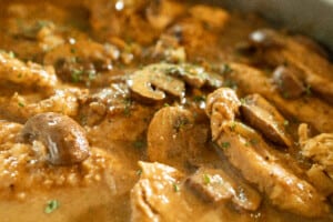 Chicken Marsala up close