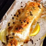 Baked Ritz Cracker Cod Fish