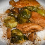 Teriyaki Chicken and Brussels Sprout Stir Fry