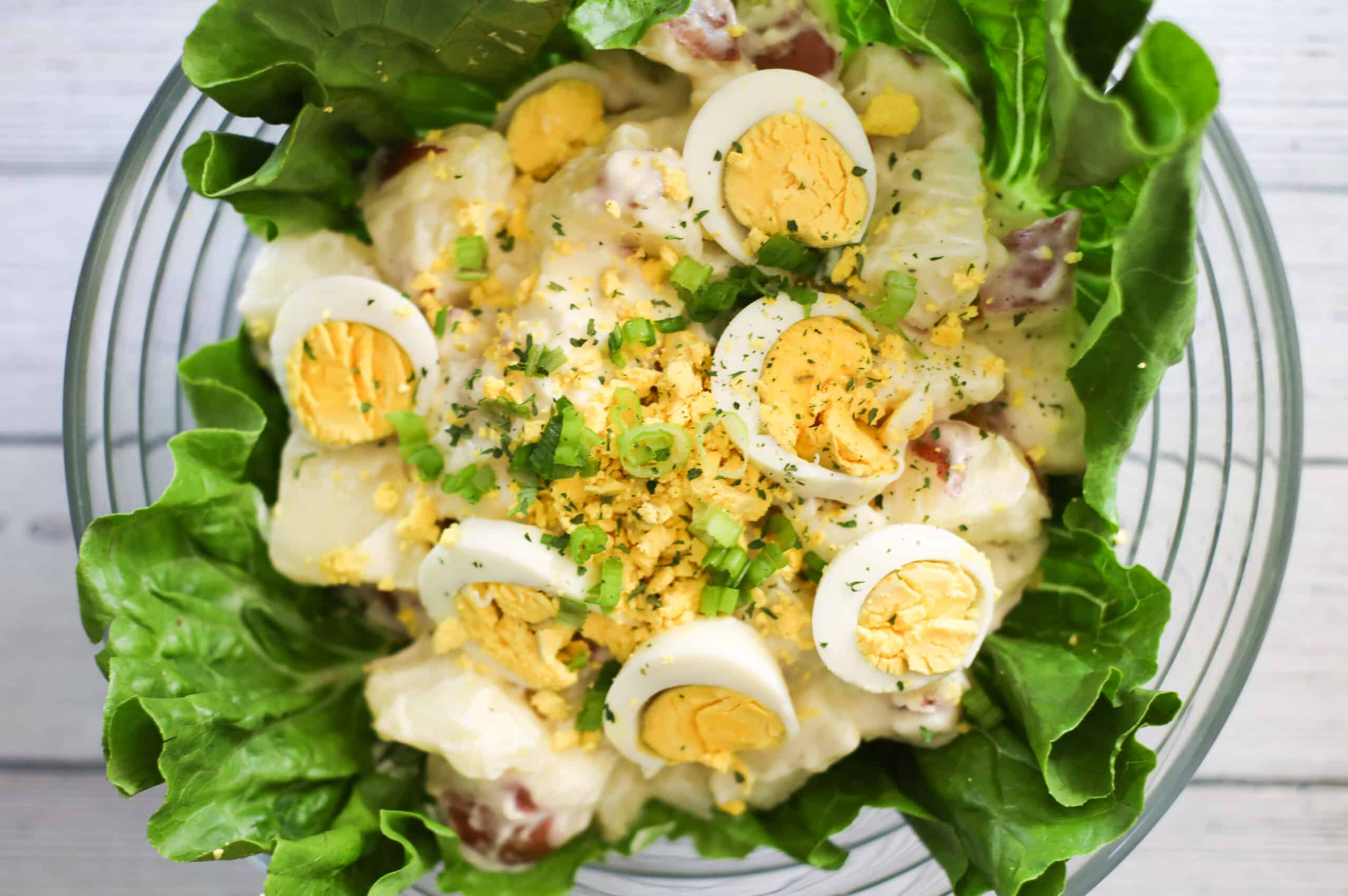 Potato Salad made with Mayo and Lemon